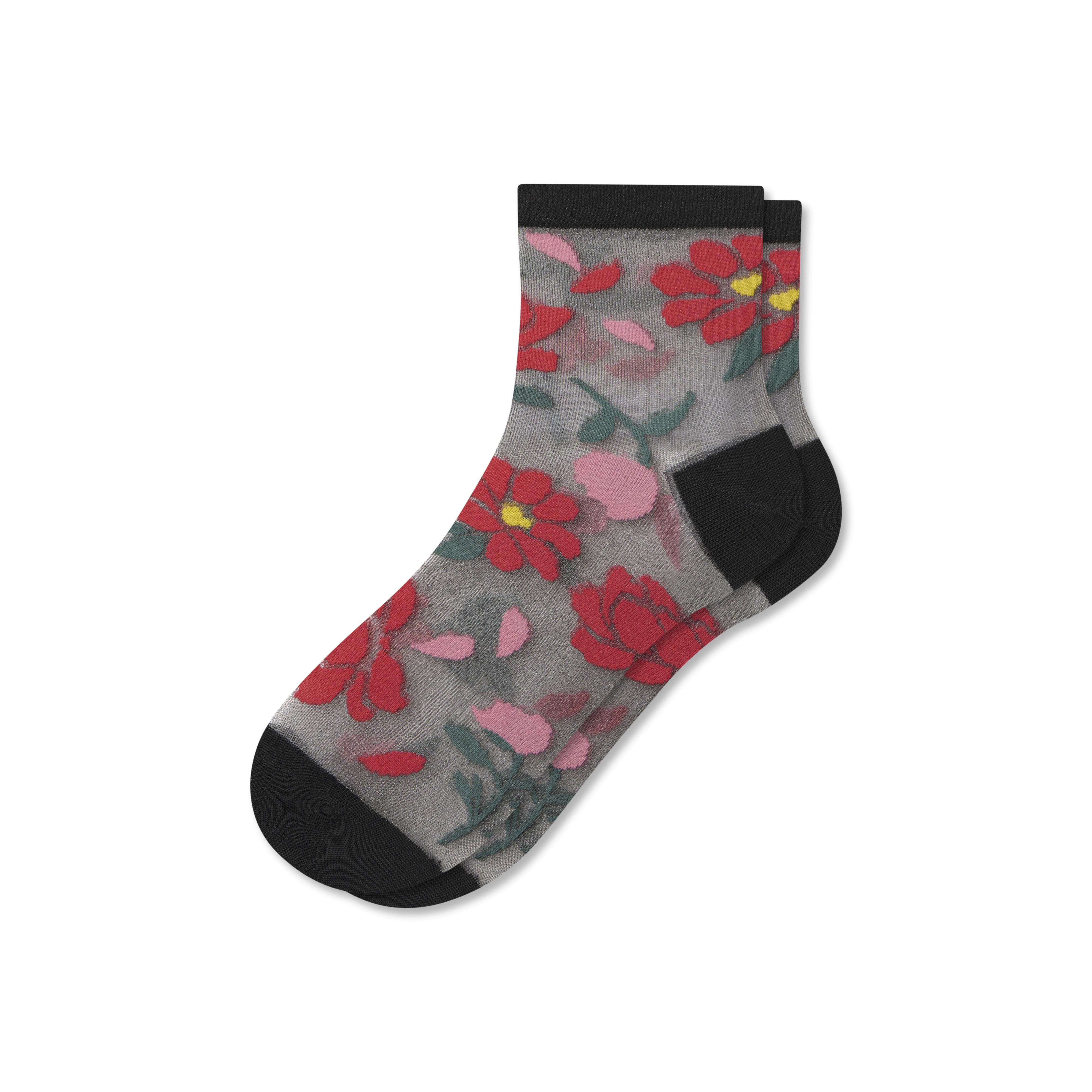 Women's Sheer Quarter Socks - Black - Large - Cotton Blend - Bombas | Bombas