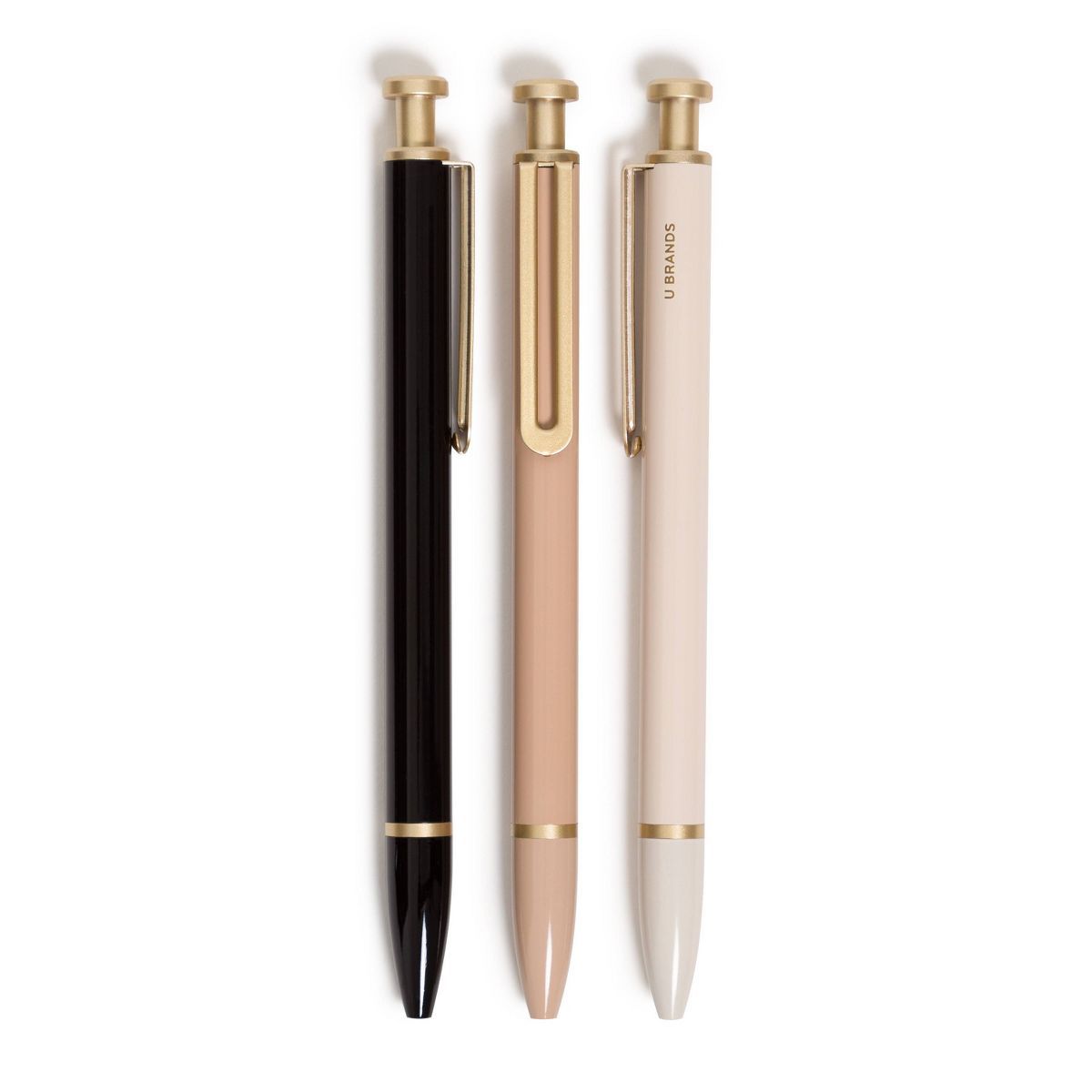 U Brands 3ct Monterey Ballpoint Pens Classic 1.0mm Black Ink | Target