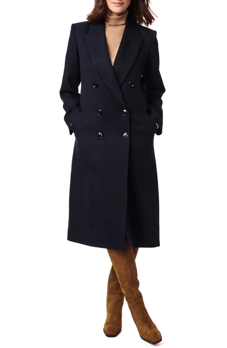 Bernardo Double Breasted Twill Coat | Nordstrom | Nordstrom