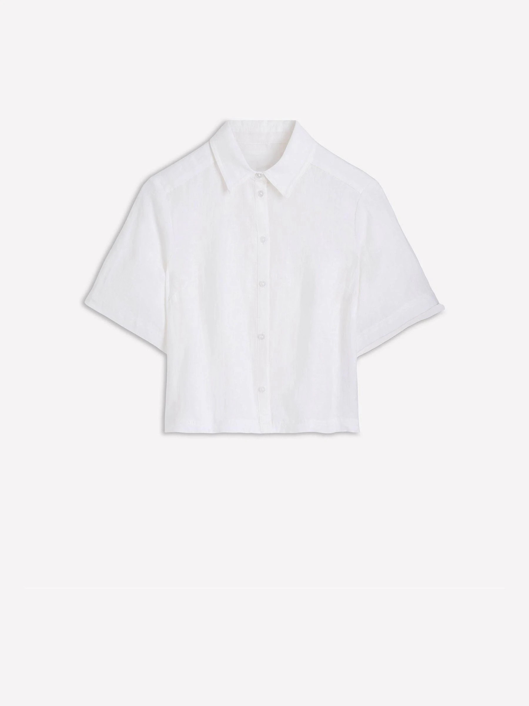 Boden Boden White Short Sleeve Linen Shirt | Next US