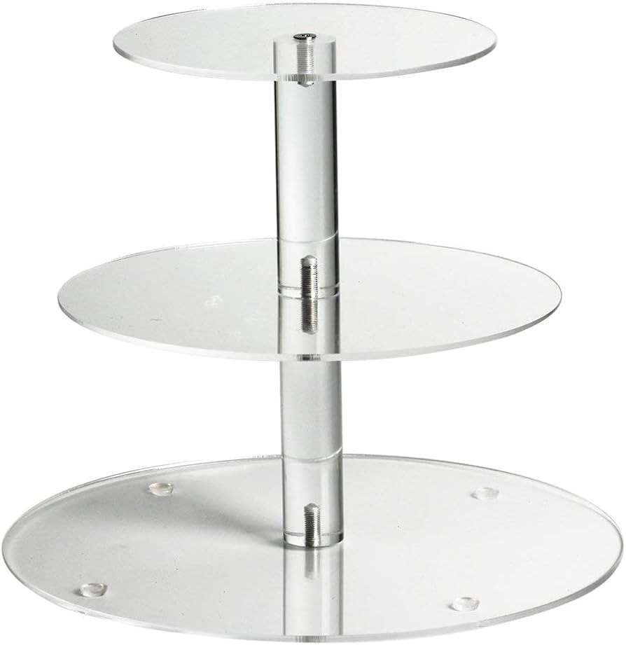 Acrylic Cupcake Stand, Clear Dessert Display Hoder Stand With Base for Wedding, Party, Baby Showe... | Amazon (US)