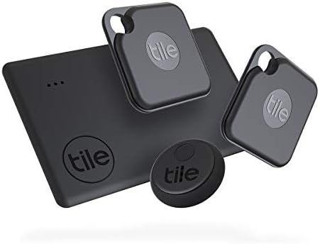 Tile Pro Essentials (2020) 4-Pack (2 Black Pros, 1 Slim, 1 Sticker) - High Performance Bluetooth ... | Amazon (US)