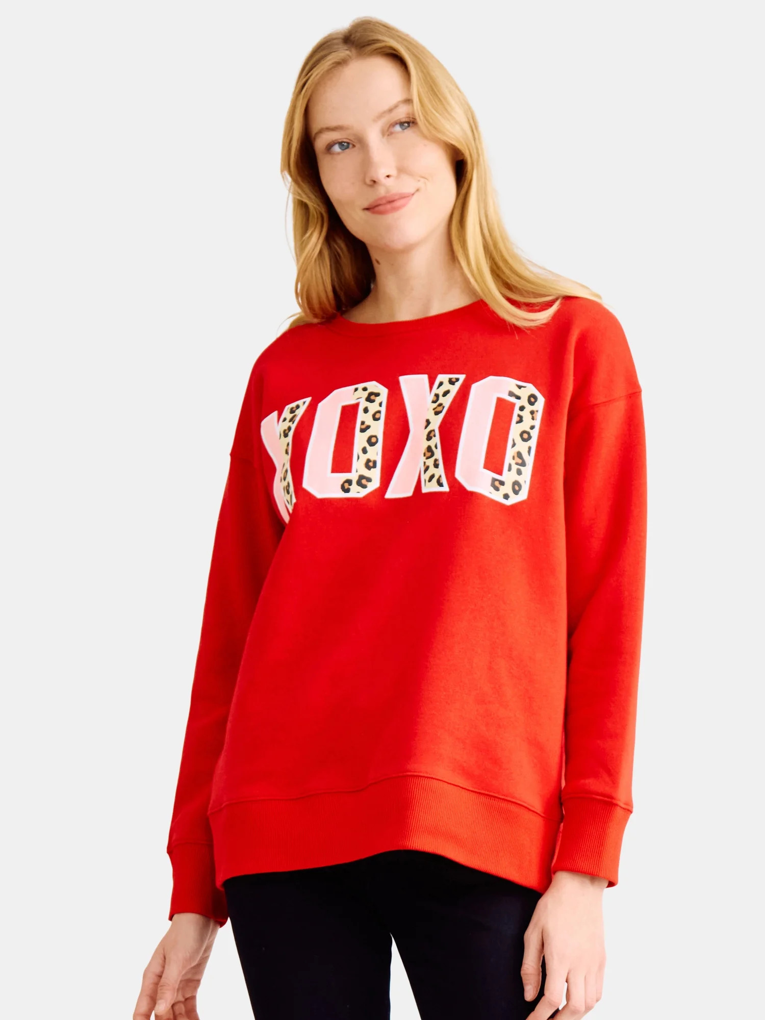 Valentine’s Day Women's Graphic Sweatshirt from Way to Celebrate, Sizes S-XXXL - Walmart.com | Walmart (US)