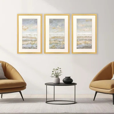 Sea Horizon Framed Art - Set of 3 | Wayfair North America
