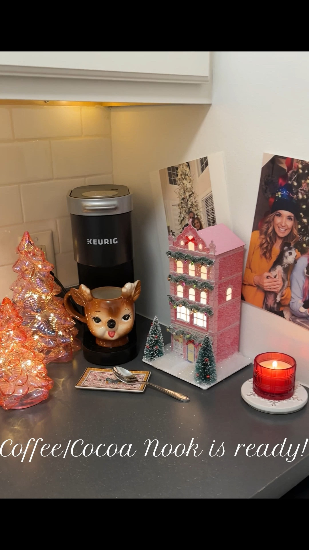 You won’t believe how tiny the kitchen is in our “Cozy Cottage” (a very romanticized renaming of the tiny studio we keep in PA 🥰)…

But there’s still room for a Christmasy coffee and cocoa station! 

#LTKHome #LTKOver40 #LTKSeasonal