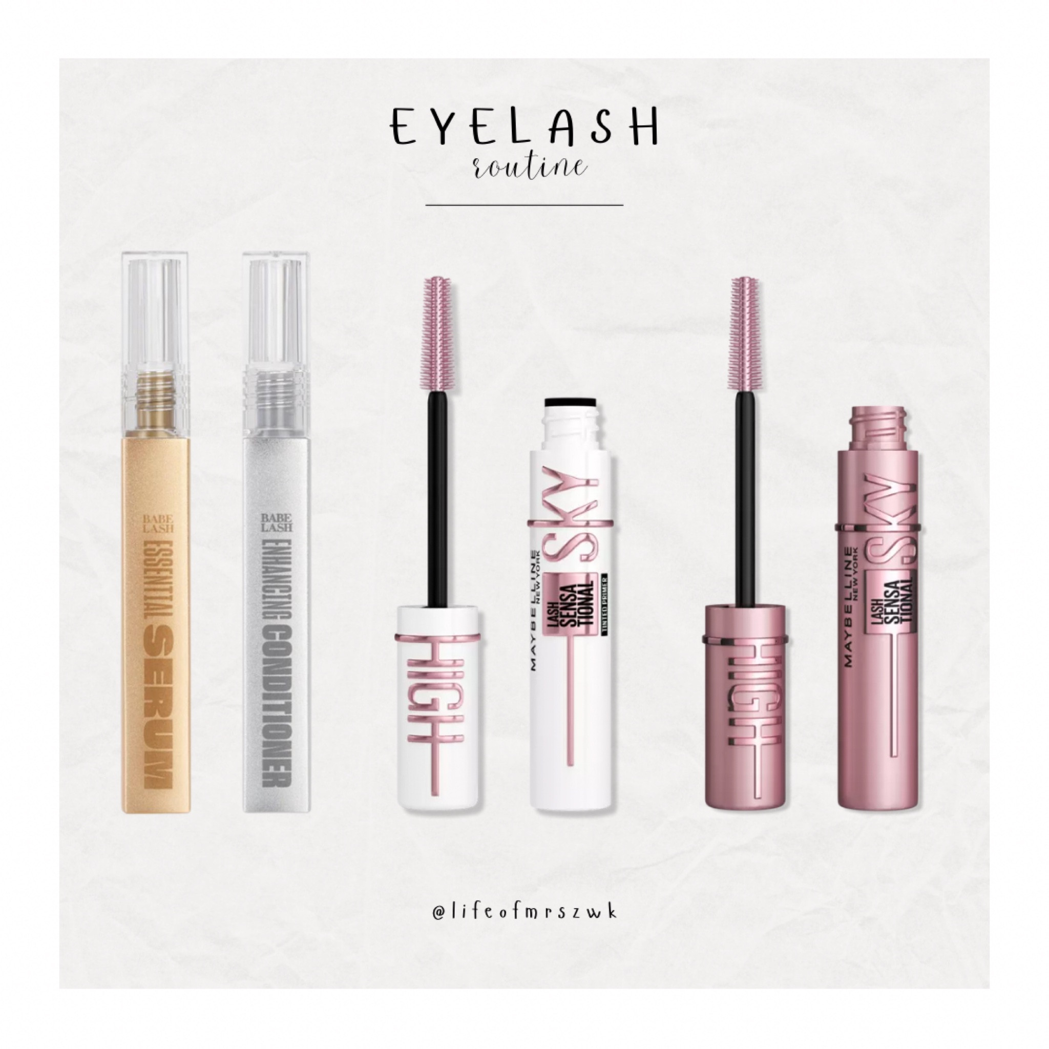 The perfect lash combo that I swear by only because it actually works!!! I have gone back and forth to several different mascaras but the Maybelline Sky High will forever be my number one. It is perfect for length, fullness and volume without the glumpiness that most mascaras give. Plus, with my morning Babe Lash Conditioner and night Babe Lash Serum my lashes are the BEST they have EVER been!! 🖤

#LTKbeauty #LTKGiftGuide #LTKstyletip