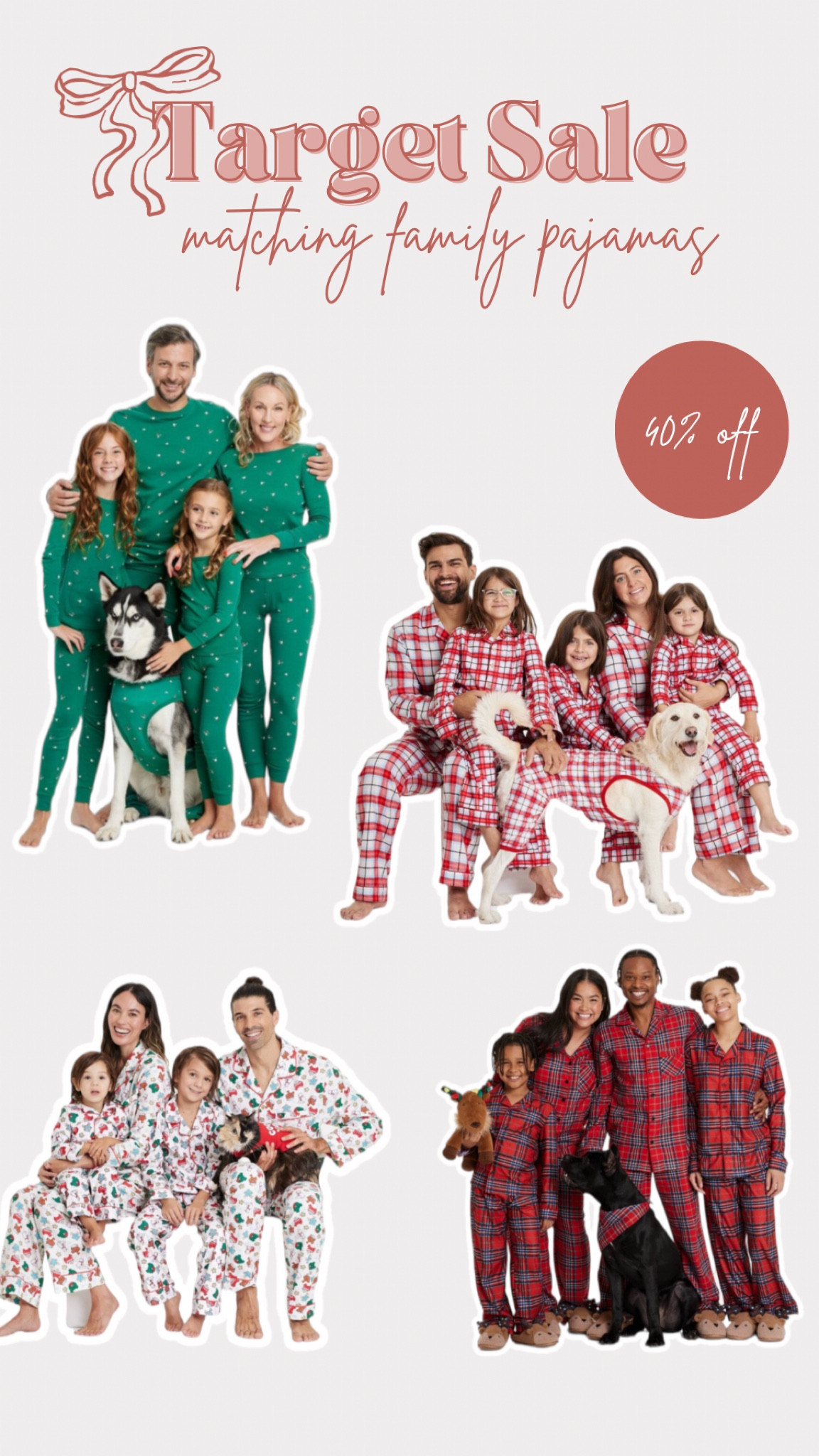Matching family pajamas on sale at target for 40% off! One day only

matching pajamas for the family, Christmas time, festive 

#LTKHoliday #LTKSeasonal #LTKSaleAlert
