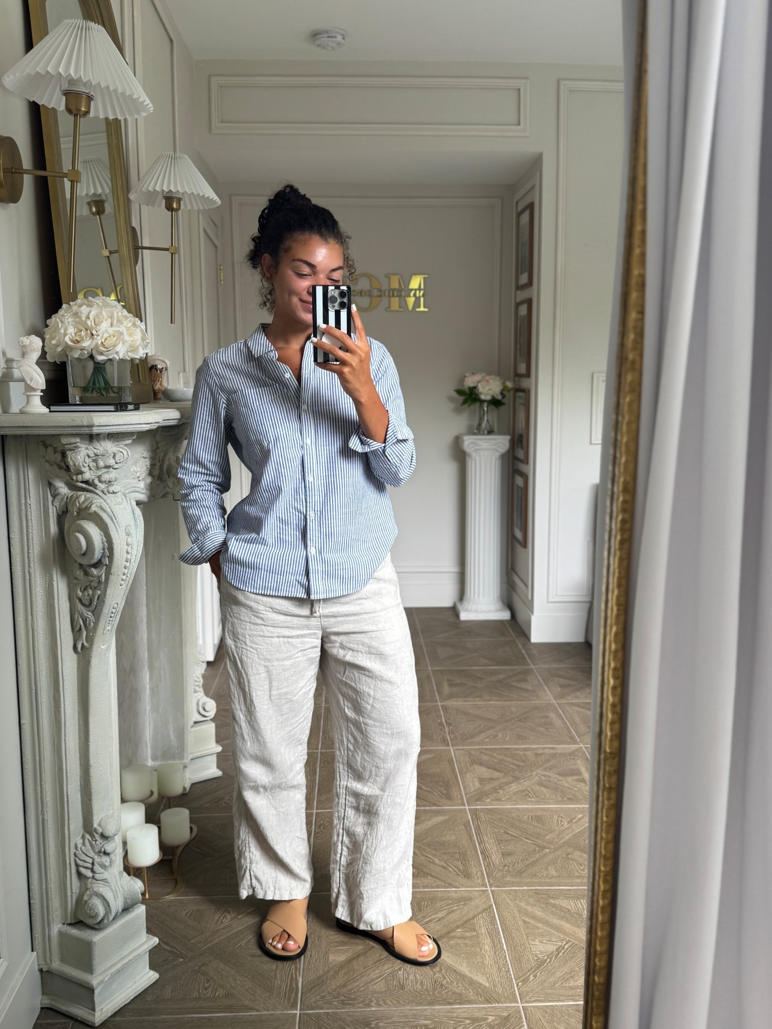 I can’t get enough of these linen pants! They are comfortable, loose, and so easy to dress up or down. For a casual chic look, I paired them with a striped button up shirt and sandals 

#LTKSeasonal #LTKStyleTip