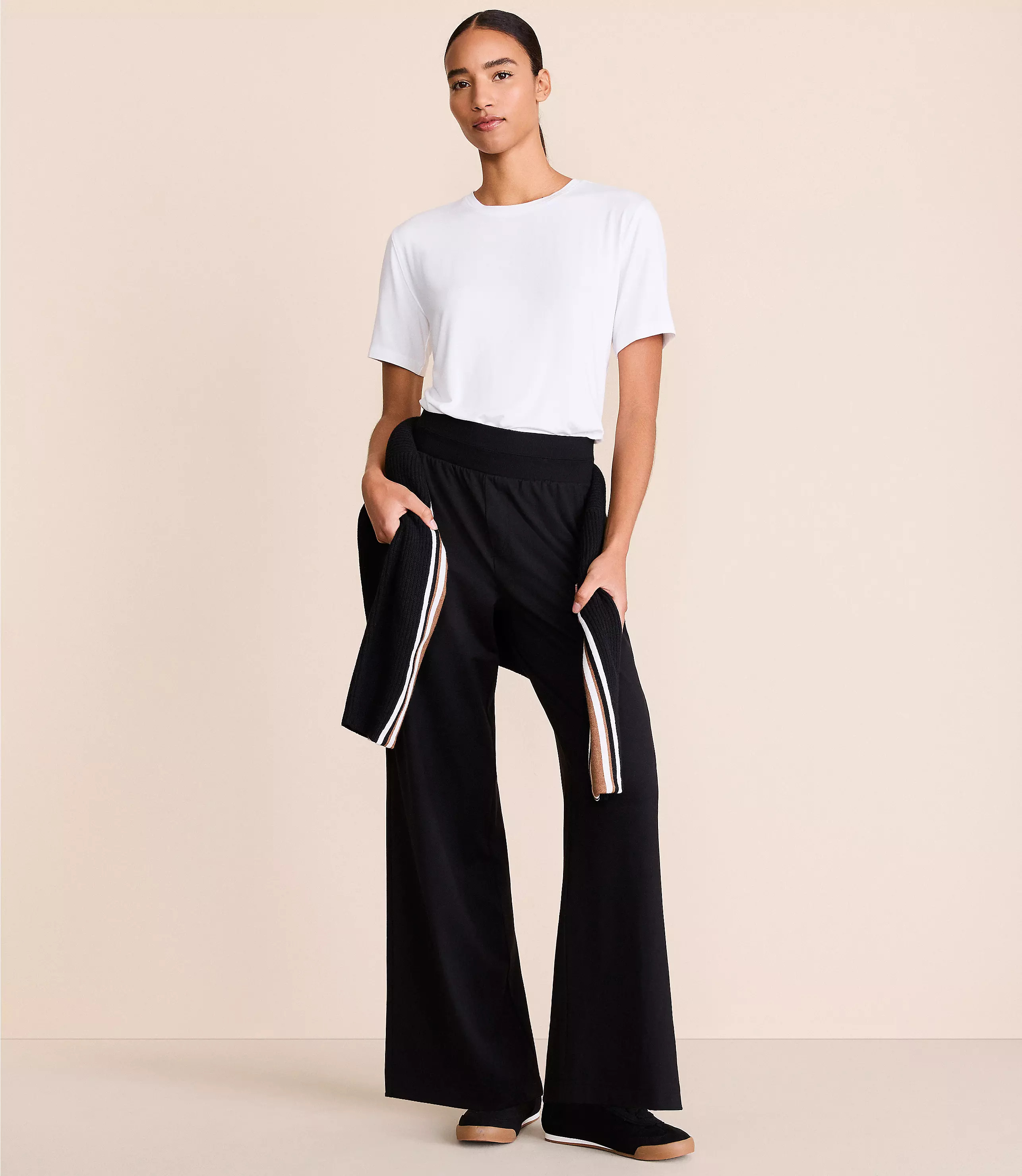 Lou & Grey Brushedsoft Wide Leg Pants | LOFT