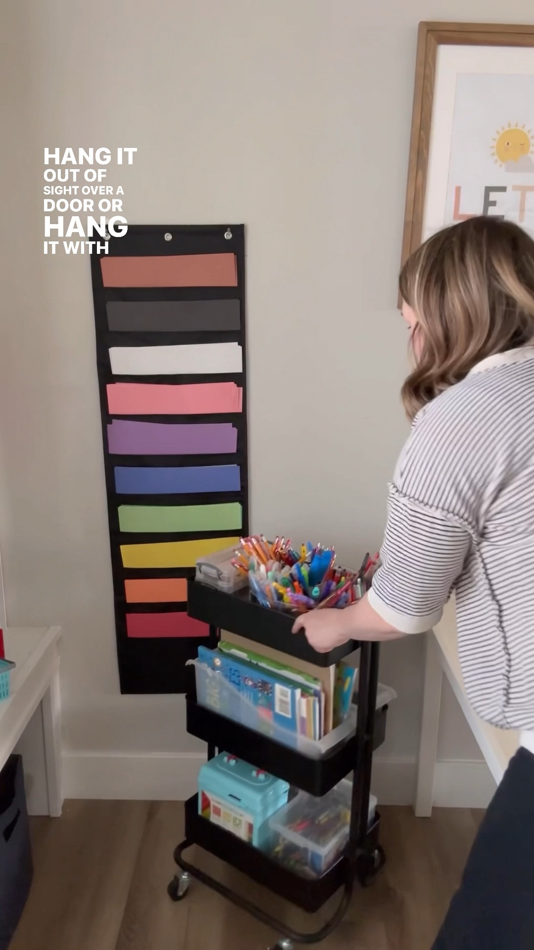 Our art cart has been going strong for 2 years! I love it (and so do my kids). If our kids want to craft at the table - we wheel it over. They want to craft at the counter - wheel it over. Outside? We wheel it on the deck. 

Now, if you have younger kids who you don't trust to have constant access, wheel it behind closed doors to store or be selective about what you store on it. 

I often take the lazy Susan off the top & store it on a higher shelf so my 2 year old can't access it. Scissors also get stored off the art cart at our house 👌🏻 

Below are the storage supplies. My next post shares what art supplies are on my cart! 

#LTKfamily #LTKhome #LTKkids