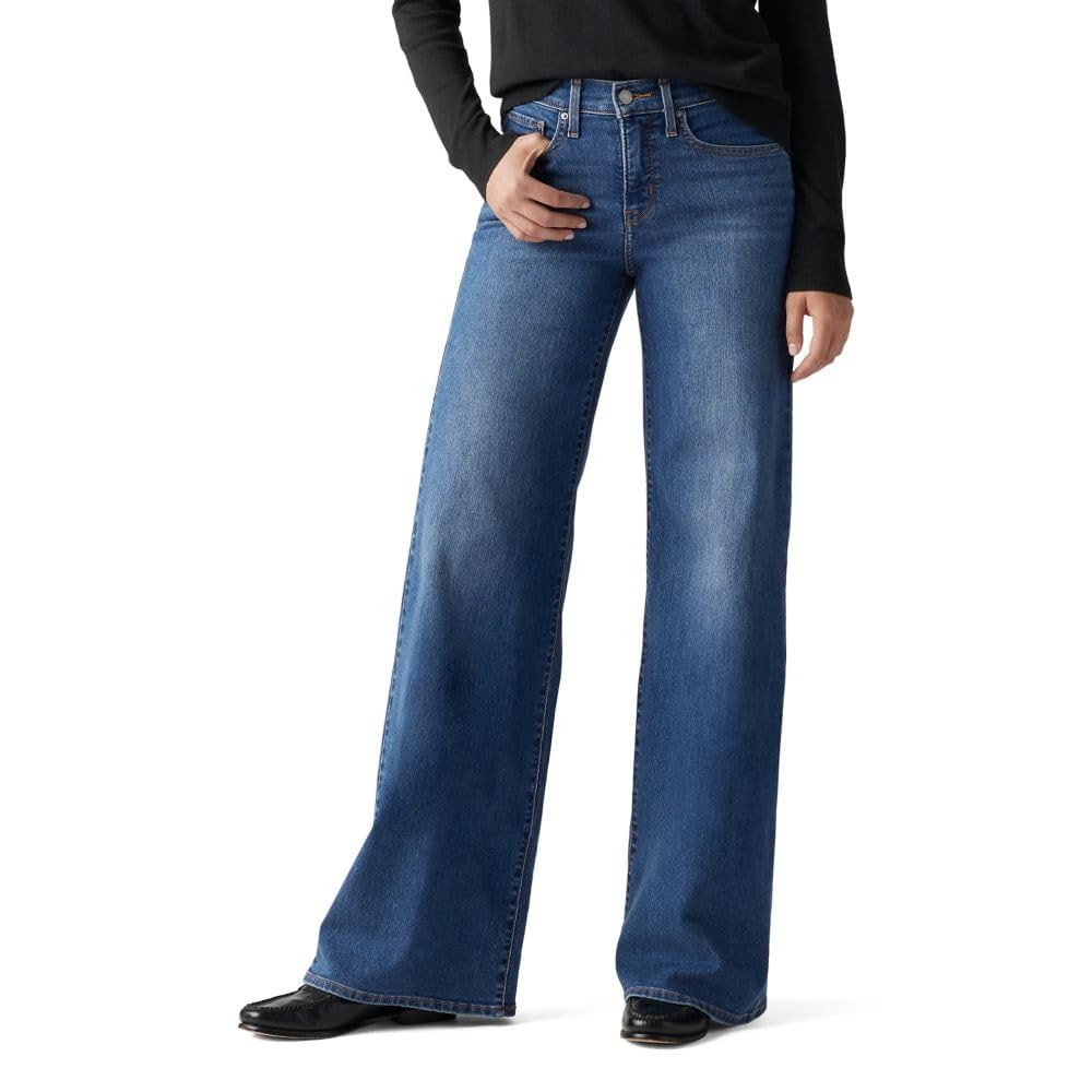 Levi's Womens 318 Shaping Wide-Leg Jeans (Also Available in Plus) | Amazon (US)