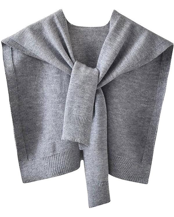 Zontroldy Women's Fashion Sweater Knitted Knotted Shawl Wraps Cape Tops Blouses | Amazon (US)