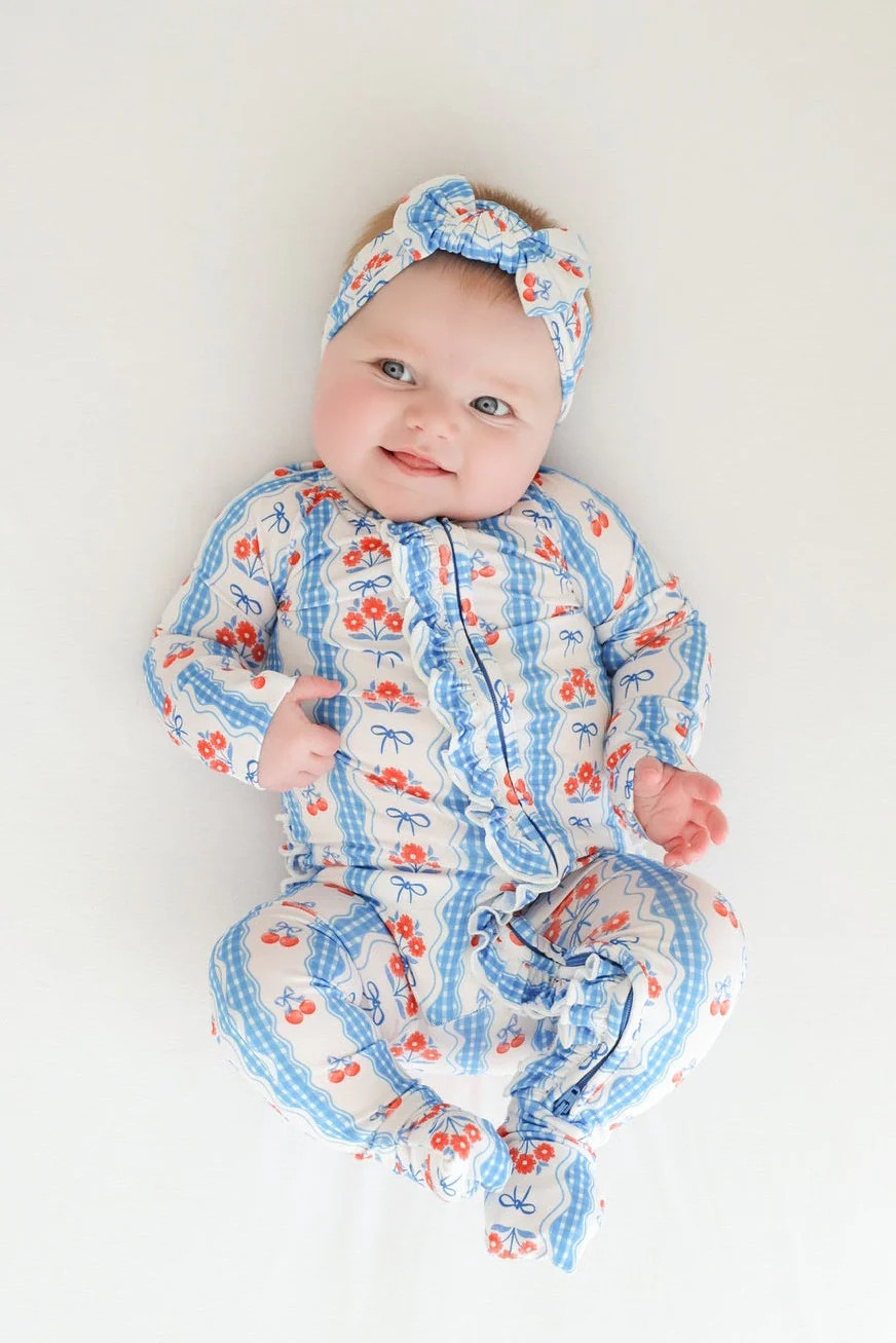 LIBERTY BLOSSOM BOWS DREAM RUFFLE ROMPER | Dream Big Little