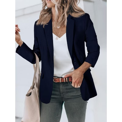Womens Work Office Blazer Navy blue,S | Target