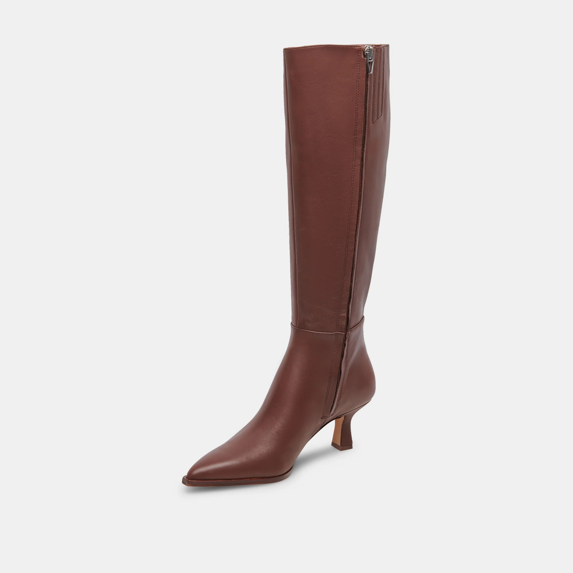 Auggie Boots Chocolate Leather | DolceVita.com