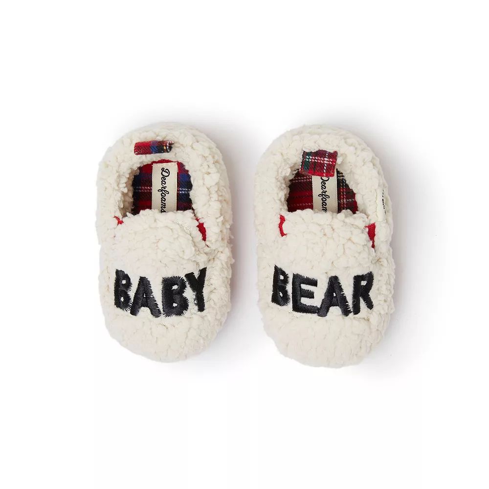Unisex Baby Dearfoams Baby Bear Plaid Slippers | Kohl's