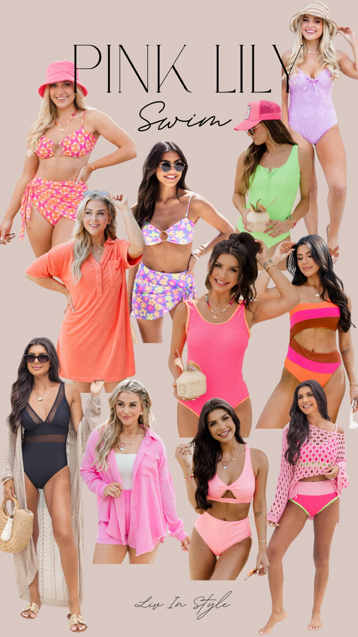 The swimsuits at Pink Lily are so bright and happy! I’m loving all of the color. Use code 20Olivia for 20% off!
Resort wear
Vacation outfit
Swimsuit
Swimwear
Cover up

#LTKstyletip #LTKswim #LTKtravel