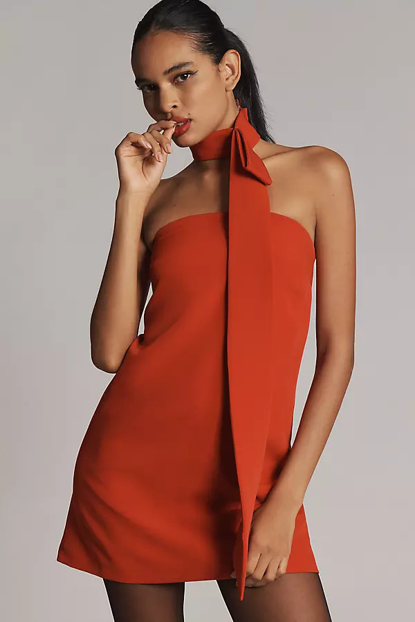 Grey Lab Strapless Scarf Shift Dress | Anthropologie (US)