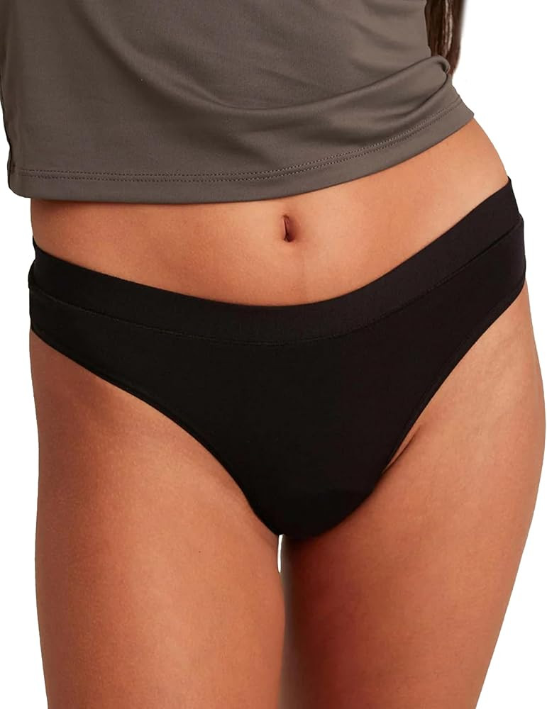 saalt Comfort Modal Thong Period Underwear - Light Absorbency - Keeps You Dry from All Leaks | Amazon (US)