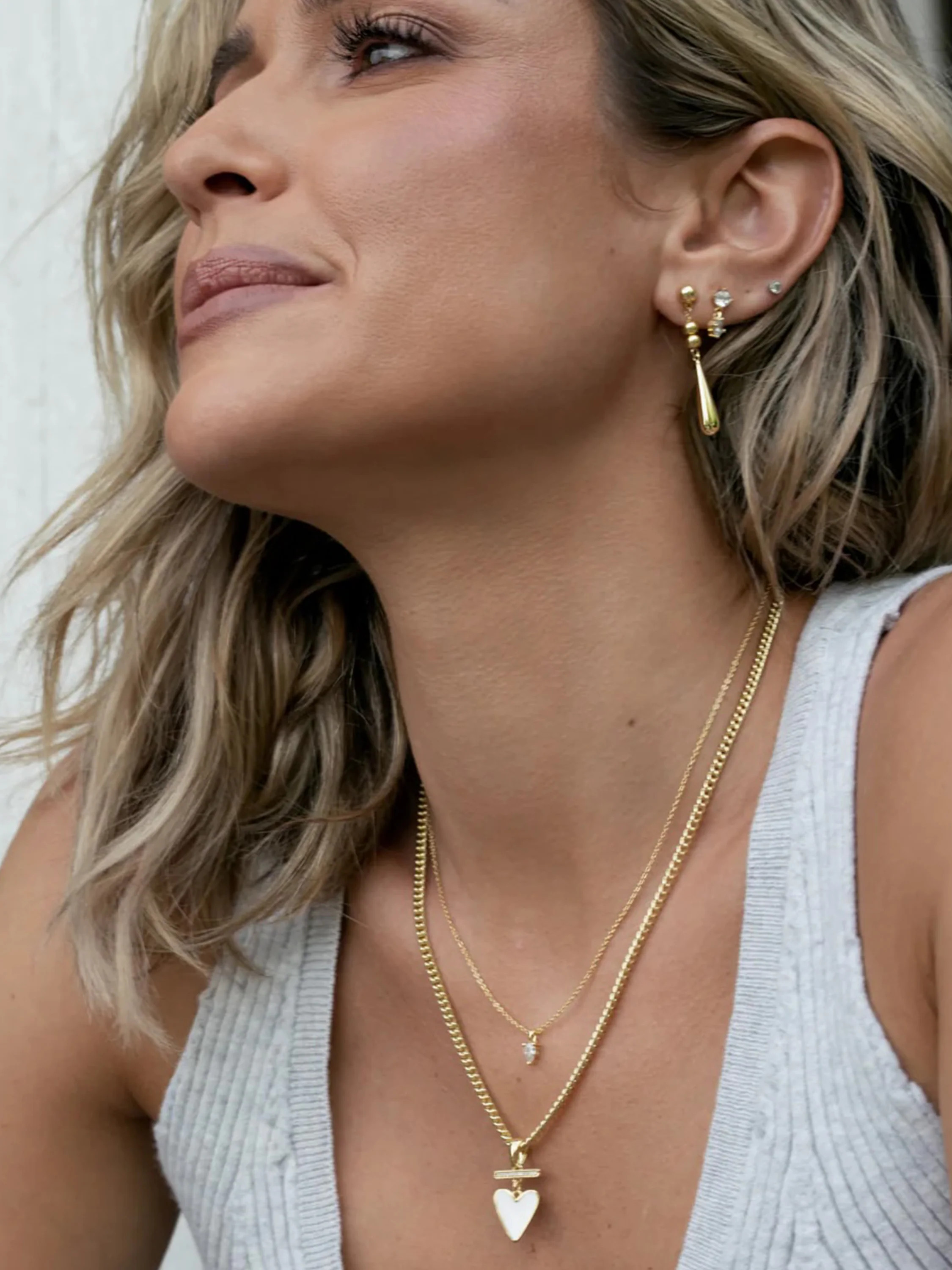 Crown Gem Pendant and Dainty Chain Necklace in Gold | Uncommon James | Uncommon James