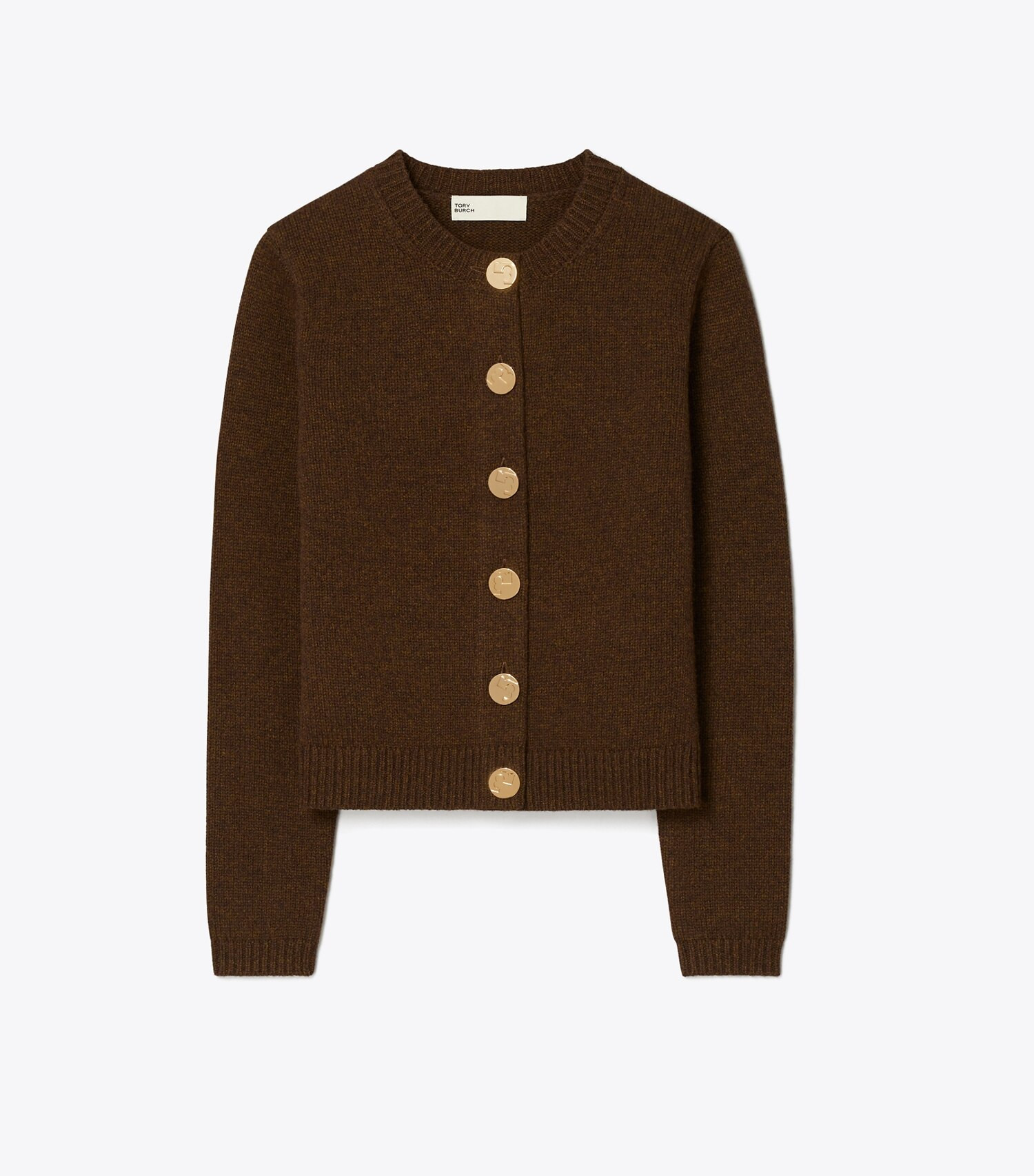 Logo Button Wool Cardigan: Women's Designer Sweaters | Tory Burch | Tory Burch (US)