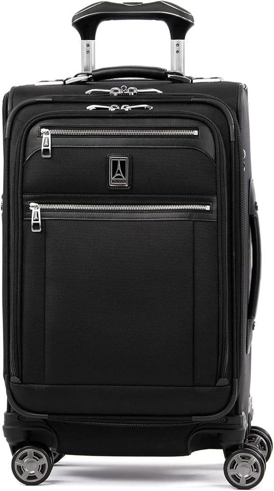 Travelpro Platinum Elite Softside Expandable Carry on Luggage, 8 Wheel Spinner Suitcase, USB Port... | Amazon (US)