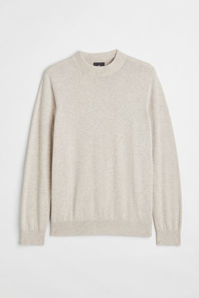 Slim Fit Fine-knit Mock Turtleneck Sweater | H&M (US + CA)