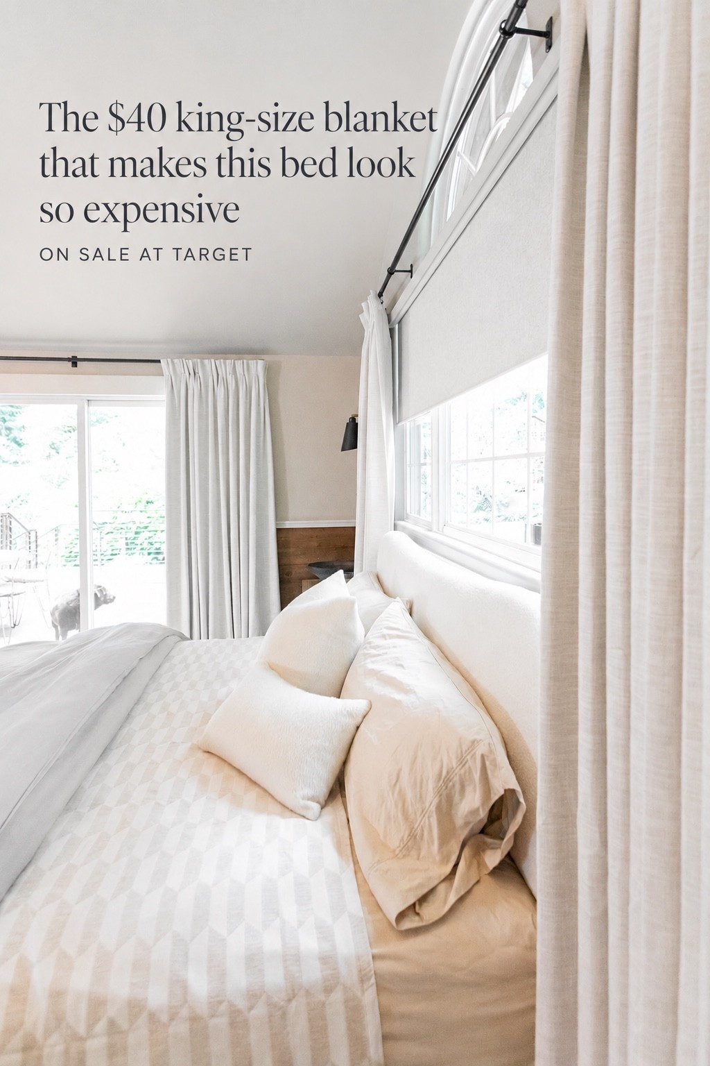 The $40 King-Size Blanket That Looks So Expensive

The king-size blanket I used in our guest room is on sale for just $40! The soft ivory-and-white pattern adds the prettiest subtle texture and gives the bed such an elevated, layered look. It looks far more expensive than it is—and it’s available at Target. Shop it below!

#LTKHome #LTKSaleAlert