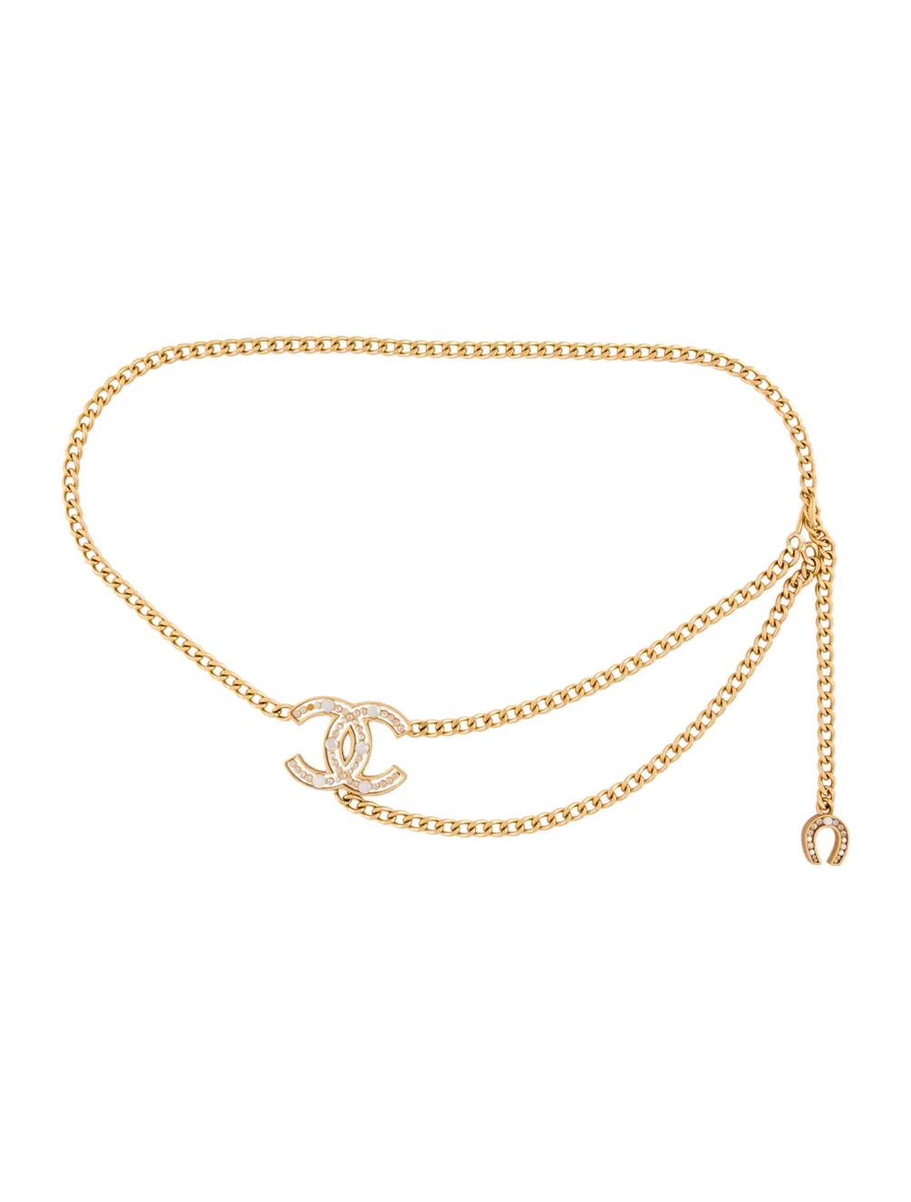 Chanel 2002 Interlocking CC Logo Waist Belt - Gold Belts, Accessories - CHA1302411 | The RealReal | The RealReal