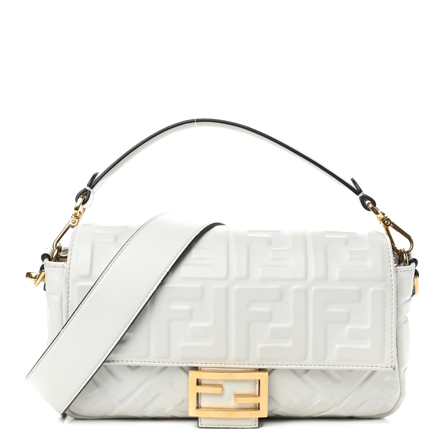 FENDI

Nappa FF 1974 Embossed Baguette White | Fashionphile