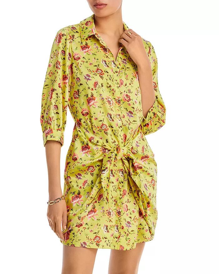 Provence Satin Mini Shirt Dress | Bloomingdale's (US)