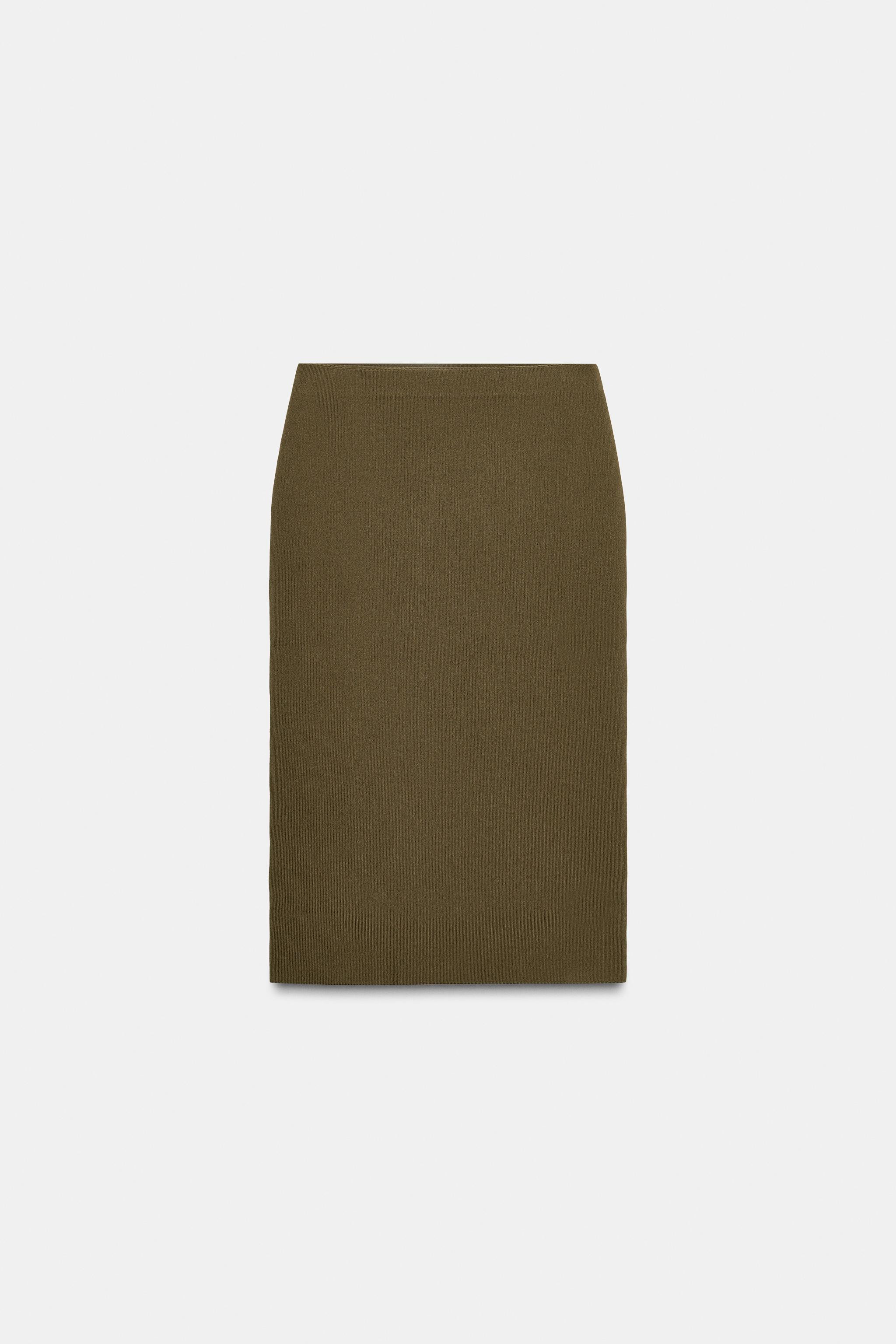 KNIT PENCIL MIDI SKIRT | Zara US