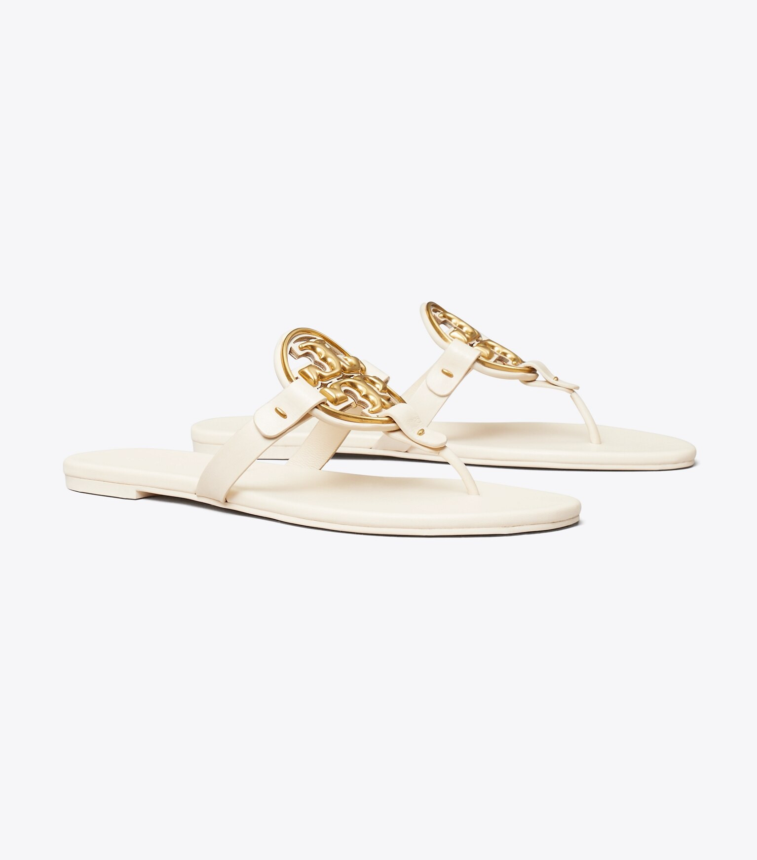 MILLER SOFT METAL LOGO SANDAL | Tory Burch (US)