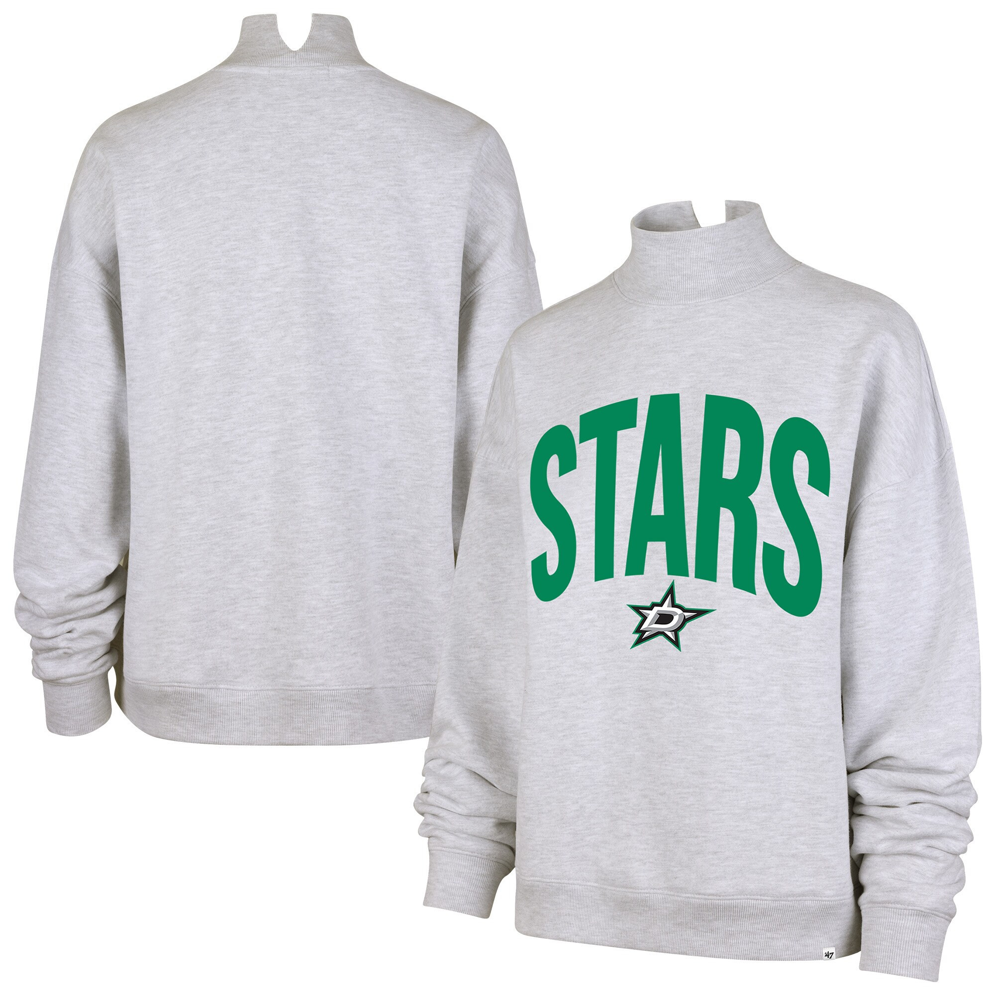 Women's '47  Heather Gray Dallas Stars Subtle Muse Sweatshirt | Fanatics