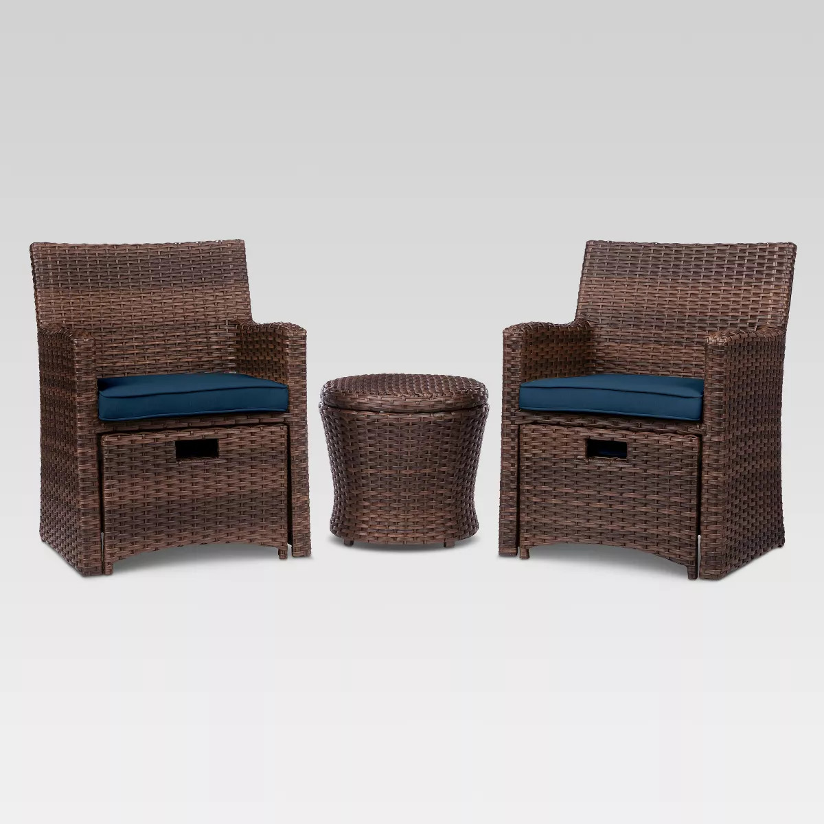 Halsted 5pc Wicker Small Space Patio Furniture Set - Threshold™ | Target
