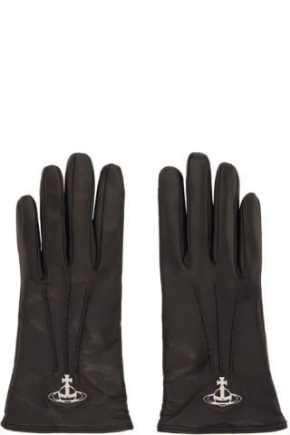 Vivienne Westwood - Black Orb Gloves | SSENSE