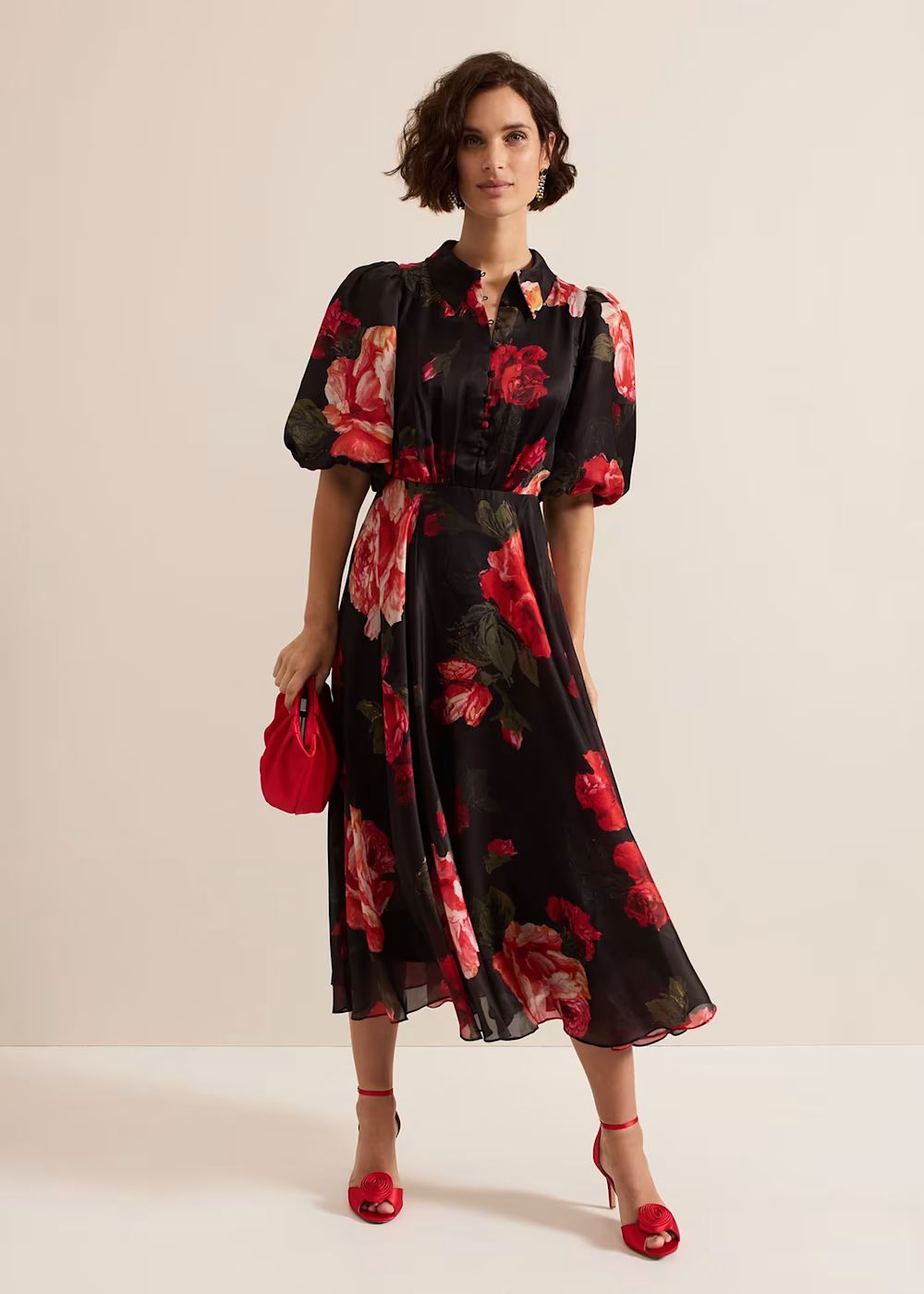 Cilla Floral Shirt Midi Dress | Phase Eight UK | | Phase Eight (UK)