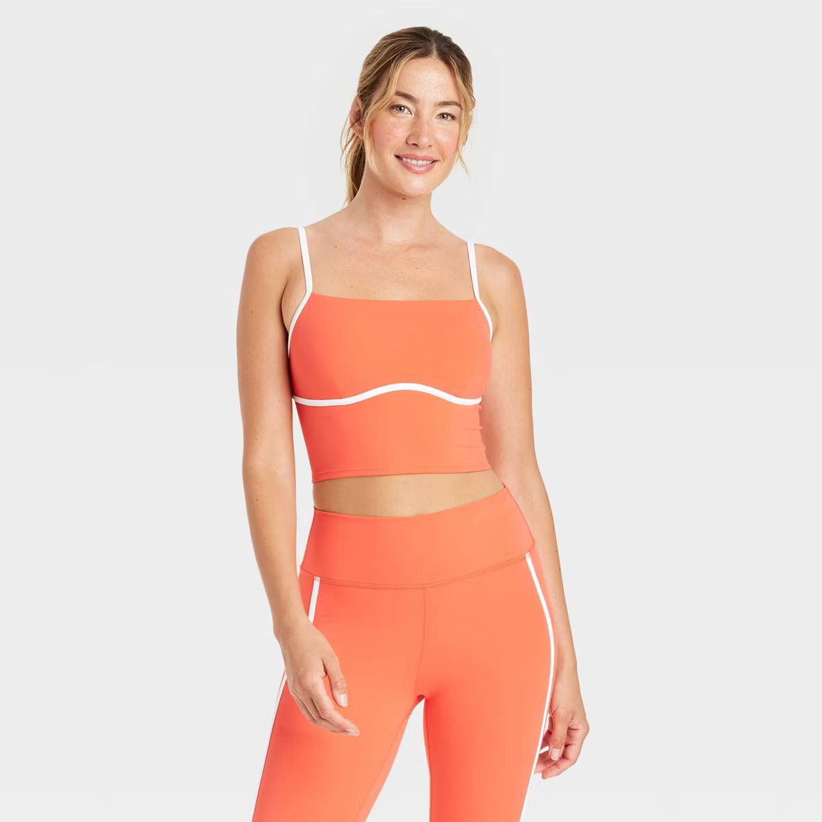 Women's Piped Cropped Support Tank Top - JoyLab™ | Target