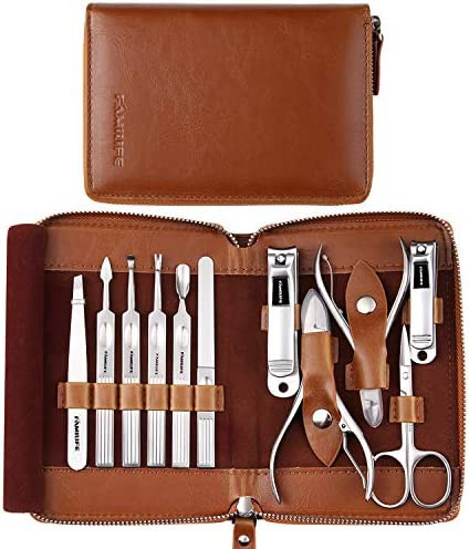 Manicure Set, FAMILIFE Professional Manicure Kit Nail Clippers Set 11 in 1 Stainless Steel Pedicu... | Amazon (US)