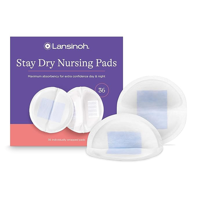 Lansinoh Stay Dry Disposable Nursing Pads, Soft and Super Absorbent Breast Pads, Breastfeeding Es... | Amazon (US)