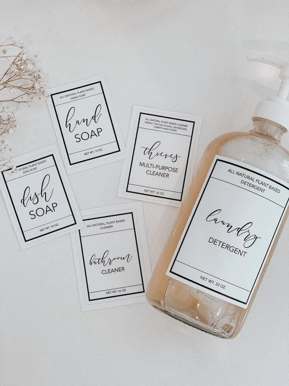 Label Starter Pack  Laundry label  Thieves Cleaner Label  | Etsy | Etsy (US)