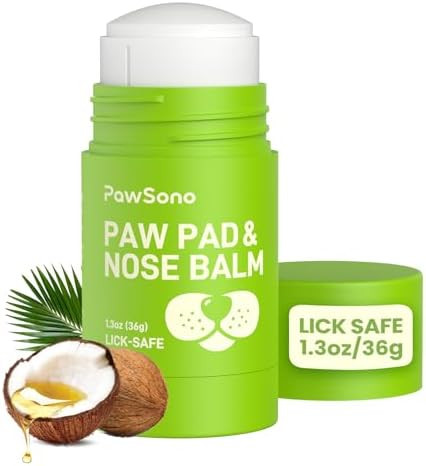 Lick-Safe Dog Paw & Nose Balm with Coconut Oil | All-Natural Moisturizer & Soother for Dry, Crack... | Amazon (US)