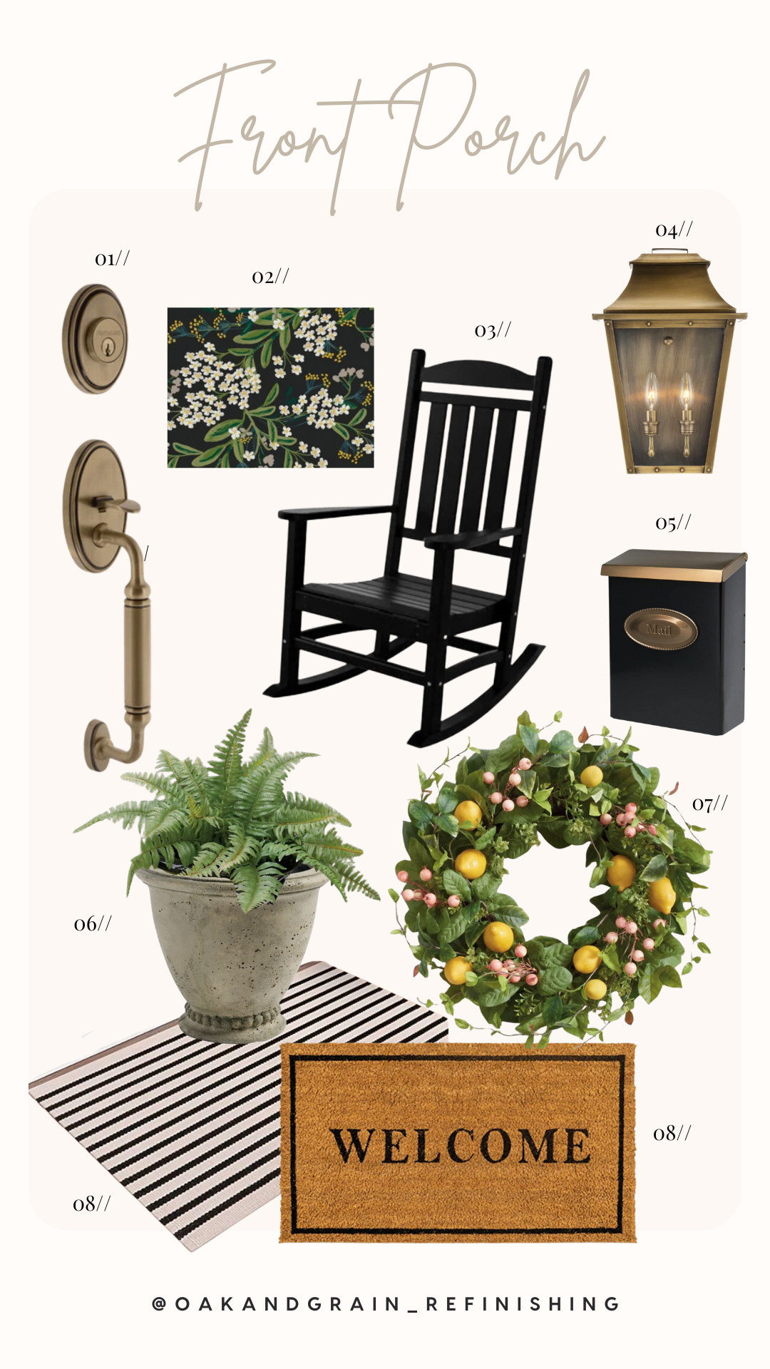 front porch refresh for spring / faux outdoor plants / spring exterior updates 

 #LTKSeasonal #LTKHome #LTKSaleAlert
