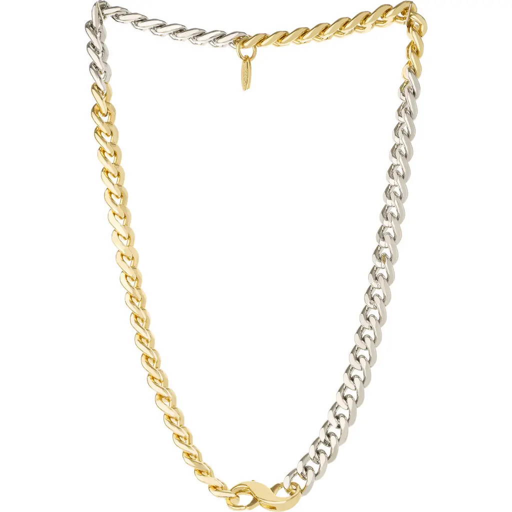 Ettika Mixed Finish Chain Necklace in Gold at Nordstrom | Nordstrom