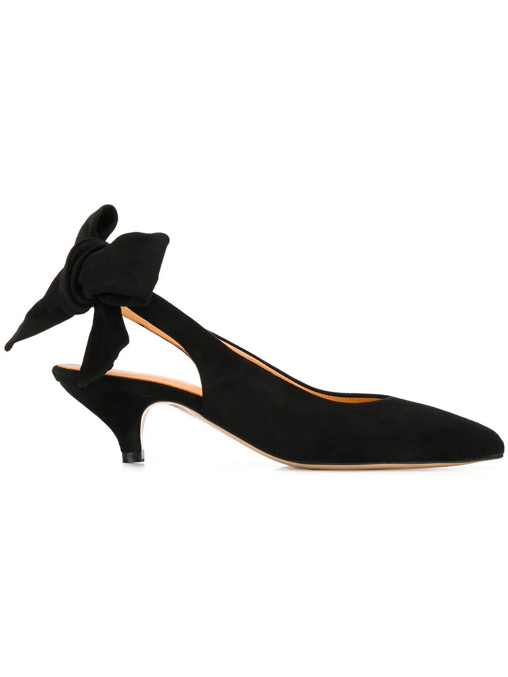 Ganni Sabine suede pumps - Black | FarFetch Global
