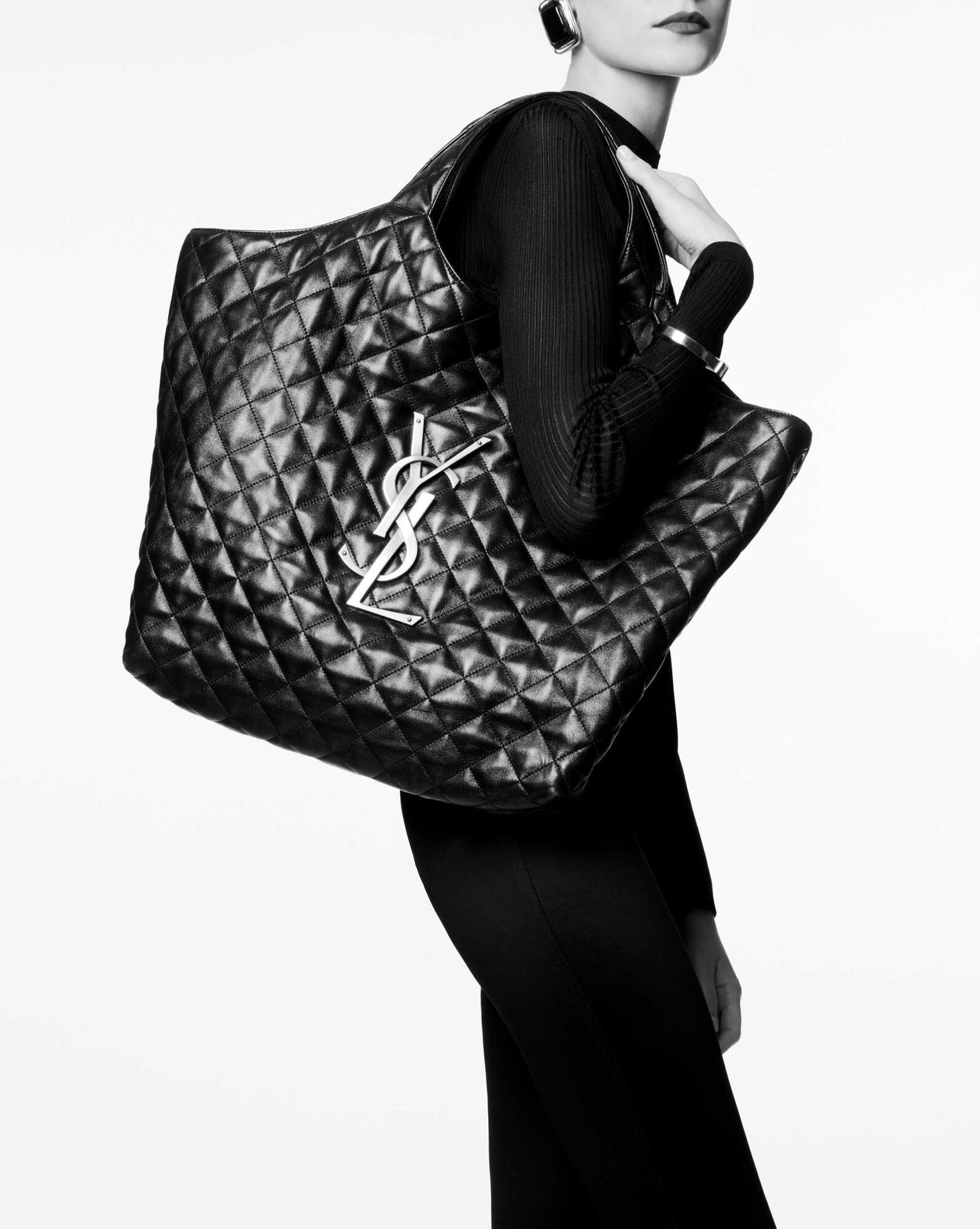 icare maxi shopping bag in quilted lambskin | Saint Laurent Inc. (Global)