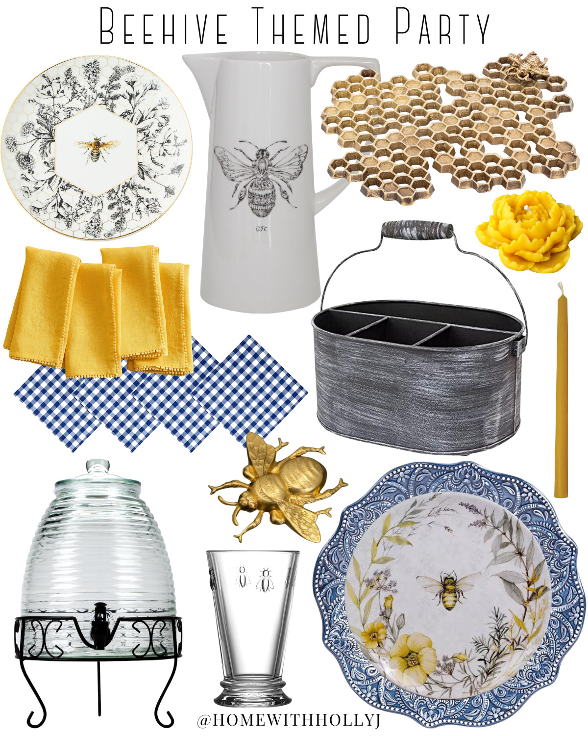 Honey, this might be my favorite theme yet 🍯🐝
Beehive-inspired hosting with the prettiest mix of vintage, rustic & garden party details.

Think: honeycomb textures, golden accents, blue + white patterns, and the cutest bee motifs 🐝✨

Perfect for:
• spring entertaining
• summer garden parties
• bridal showers
• brunch tablescapes

Everything is linked 👉 shop this beehive-themed party look in my LTK!

Save this for your next party + follow me on LTK for more hosting ideas 💛

#LTKhome #LTKparty #tablescapeideas #springdecor #summerentertaining #gardenparty #bridalshowerideas #hostesswiththemostess #homedecorfinds #entertainingathome #ltkseasonal #vintagestyle #rusticdecor #blueandwhite #coastalfarmhouse #homewithhollyj #shophollyjhome 

 #LTKfoodie #LTKSeasonal #LTKHome