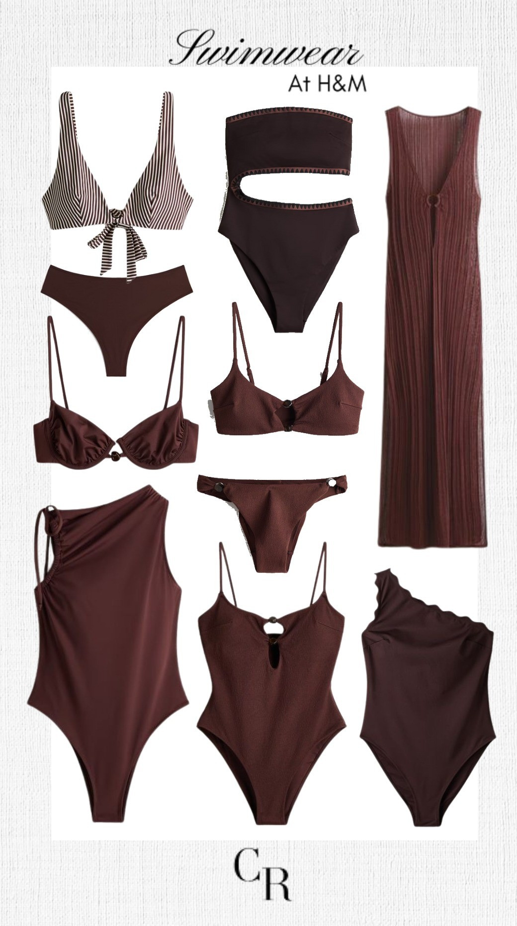 Swimwear at h&m Brown edit 🤎 Brown swimsuits, cover ups , beach vacation, resort wear, beach , swim , 

#LTKootd #LTKTravel #LTKSwim