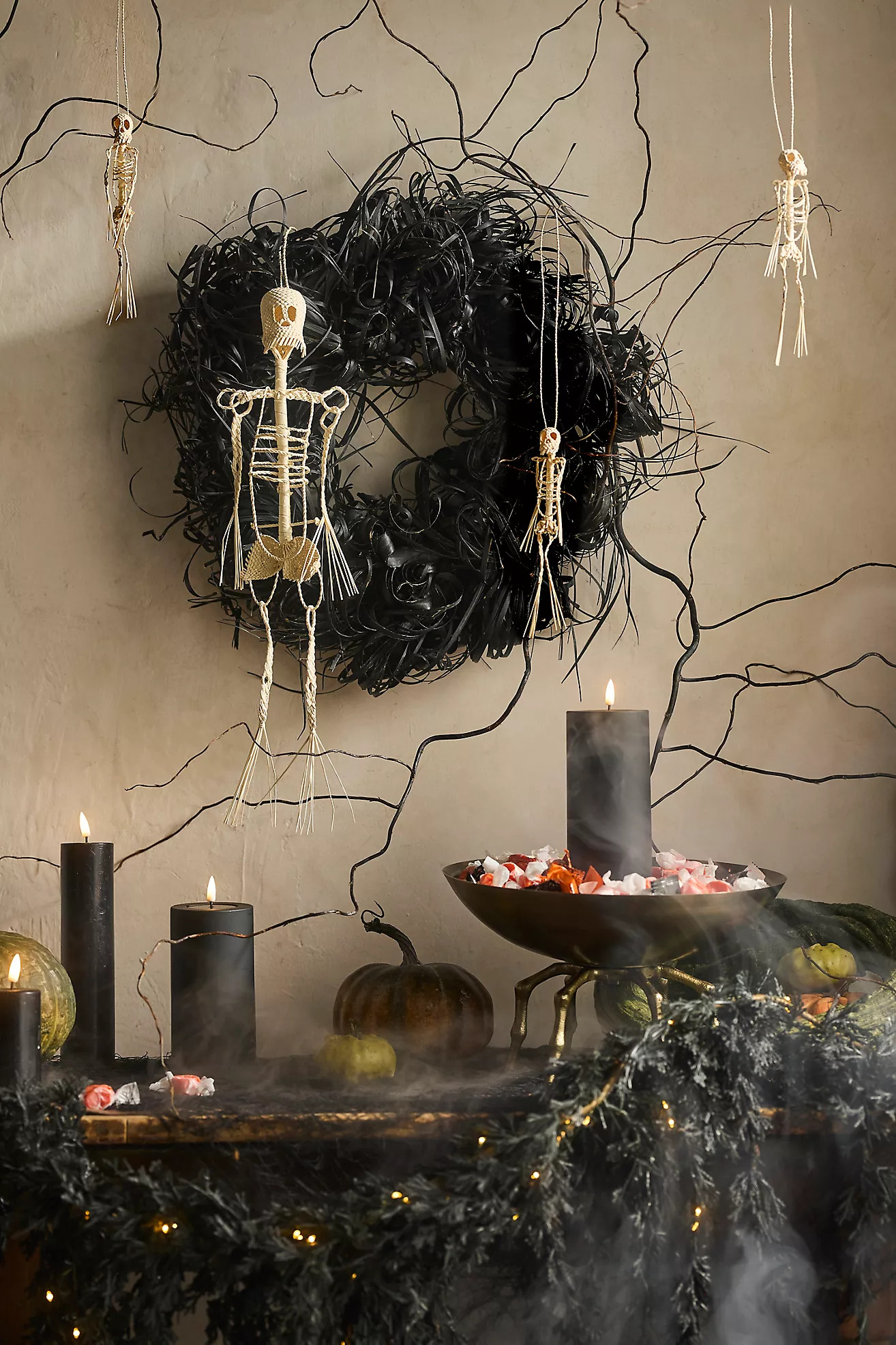 Dried Black Tiririca Wreath | Anthropologie (US)