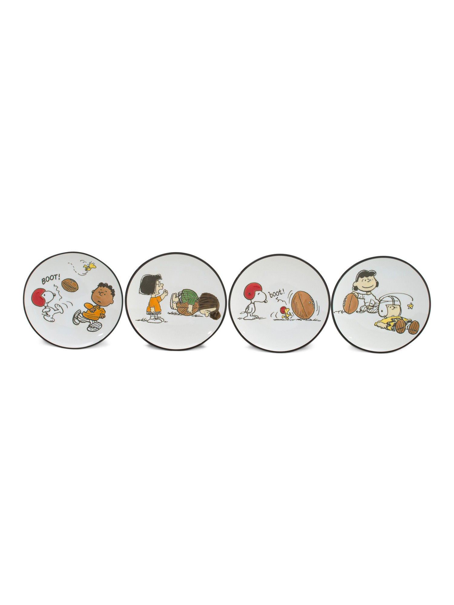 Set Of 4 Football Game Day Appetizer Plates | The Character Shop | Marshalls | Marshalls